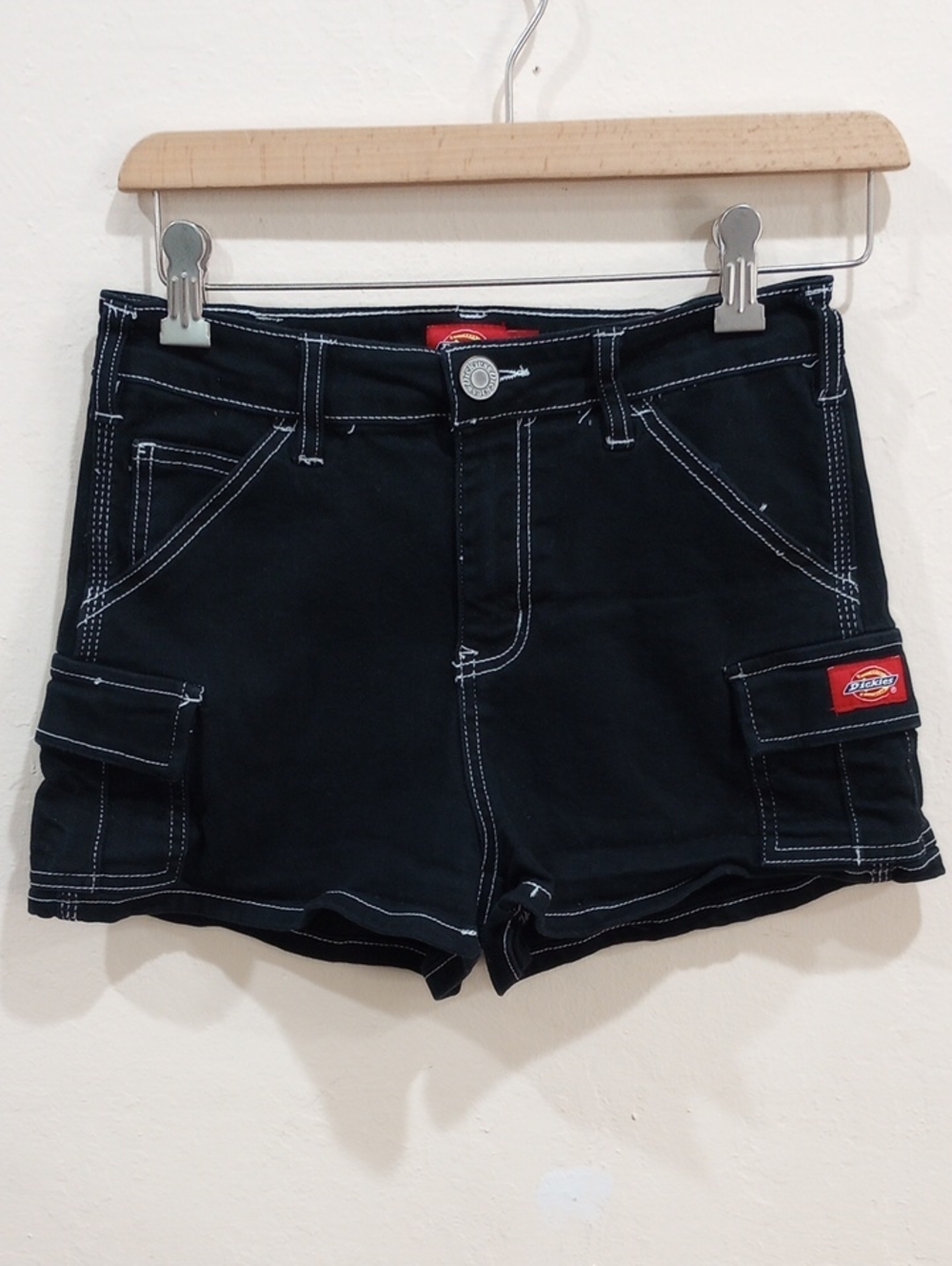 Dickies Black Denim Girls Shorts, Size 3